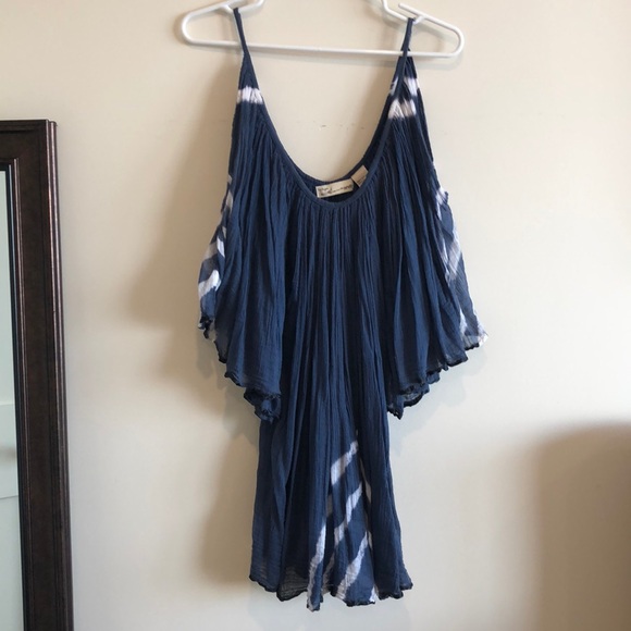 Tie Dye Off the Shoulder Flowy Mini Dress ✌🏼 - Picture 1 of 6